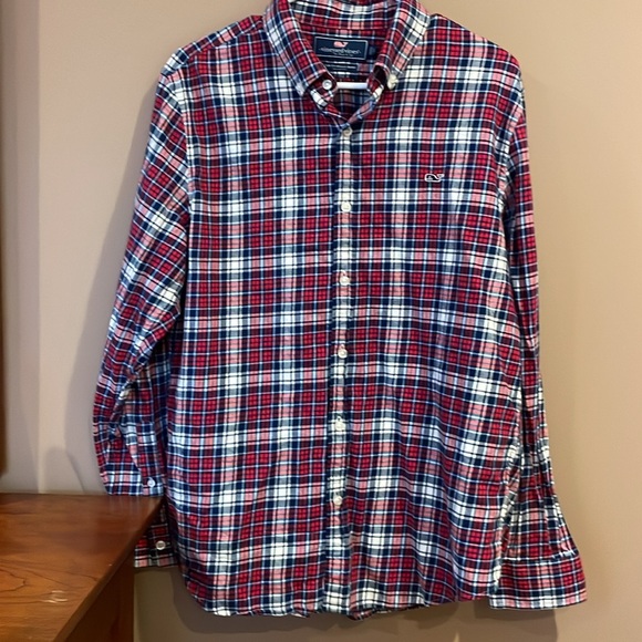 Red, White & Blue Vineyard Vines Flannel - Picture 6 of 7